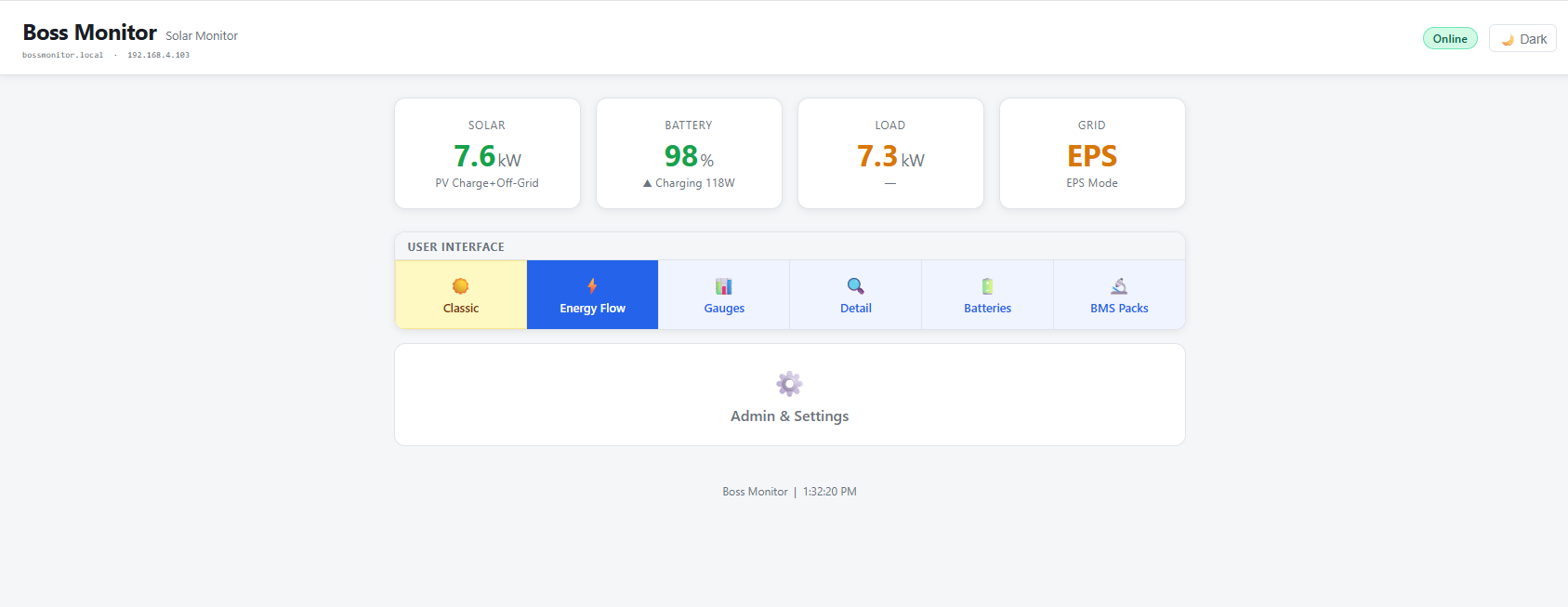 BossMonitor Home page